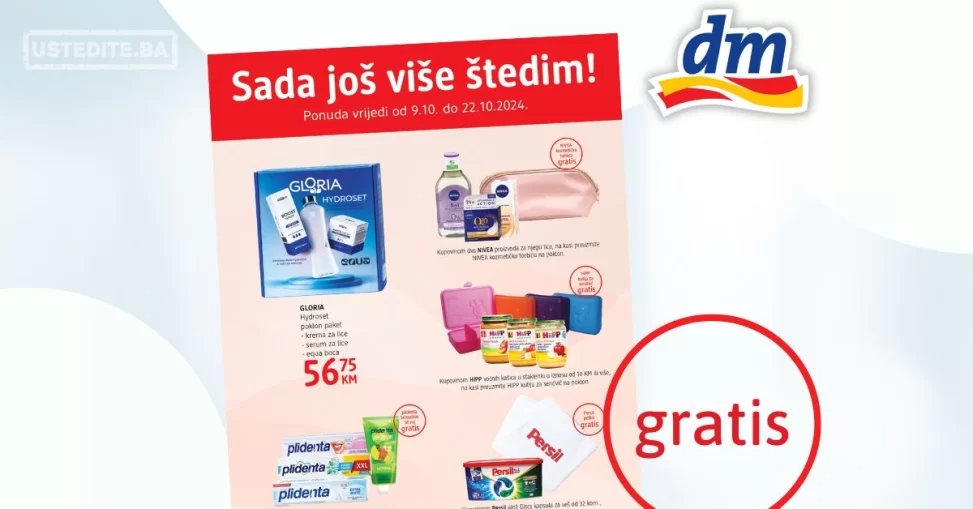 dm GRATIS Sada još više štedim!