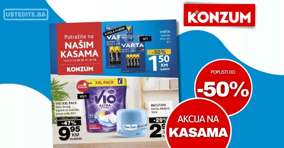 Konzum akcija na kasama