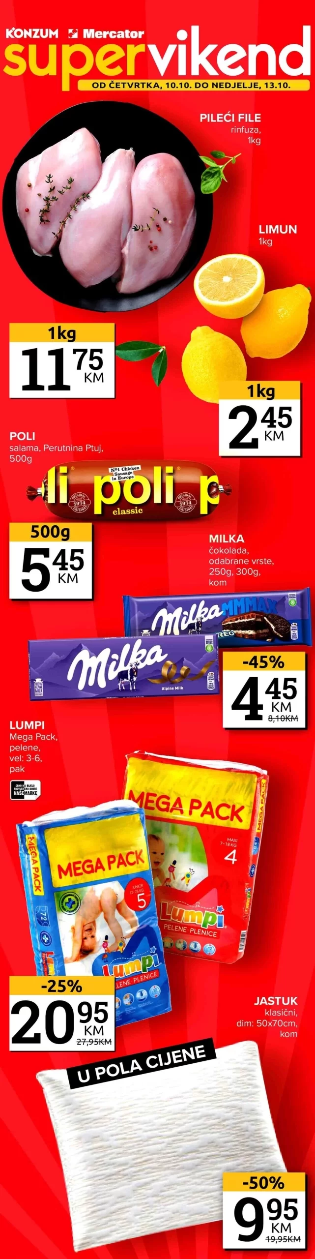 Konzum vikend akcija 10-13.10.2024.