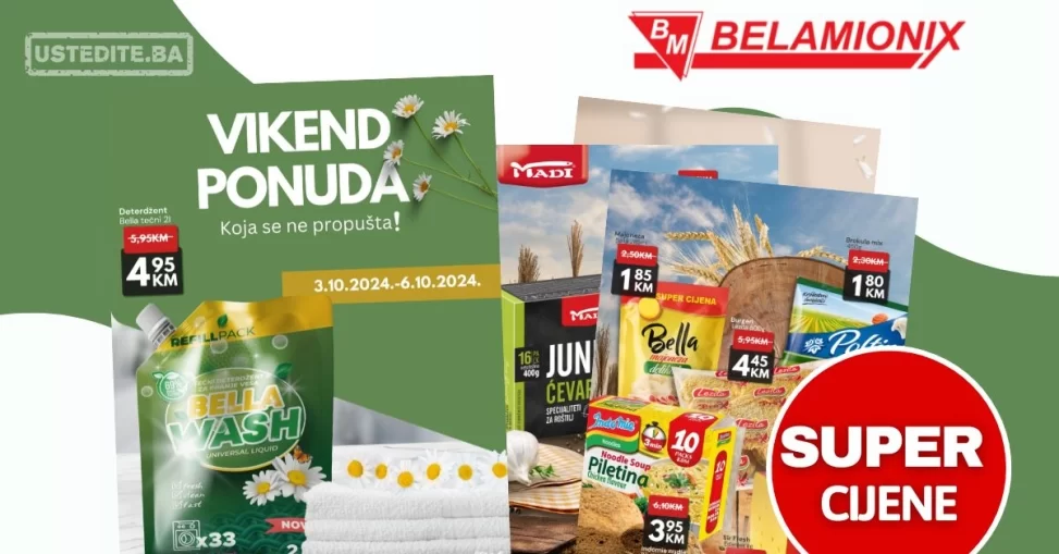 Belamionix vikend akcija 3-6.10.2024.
