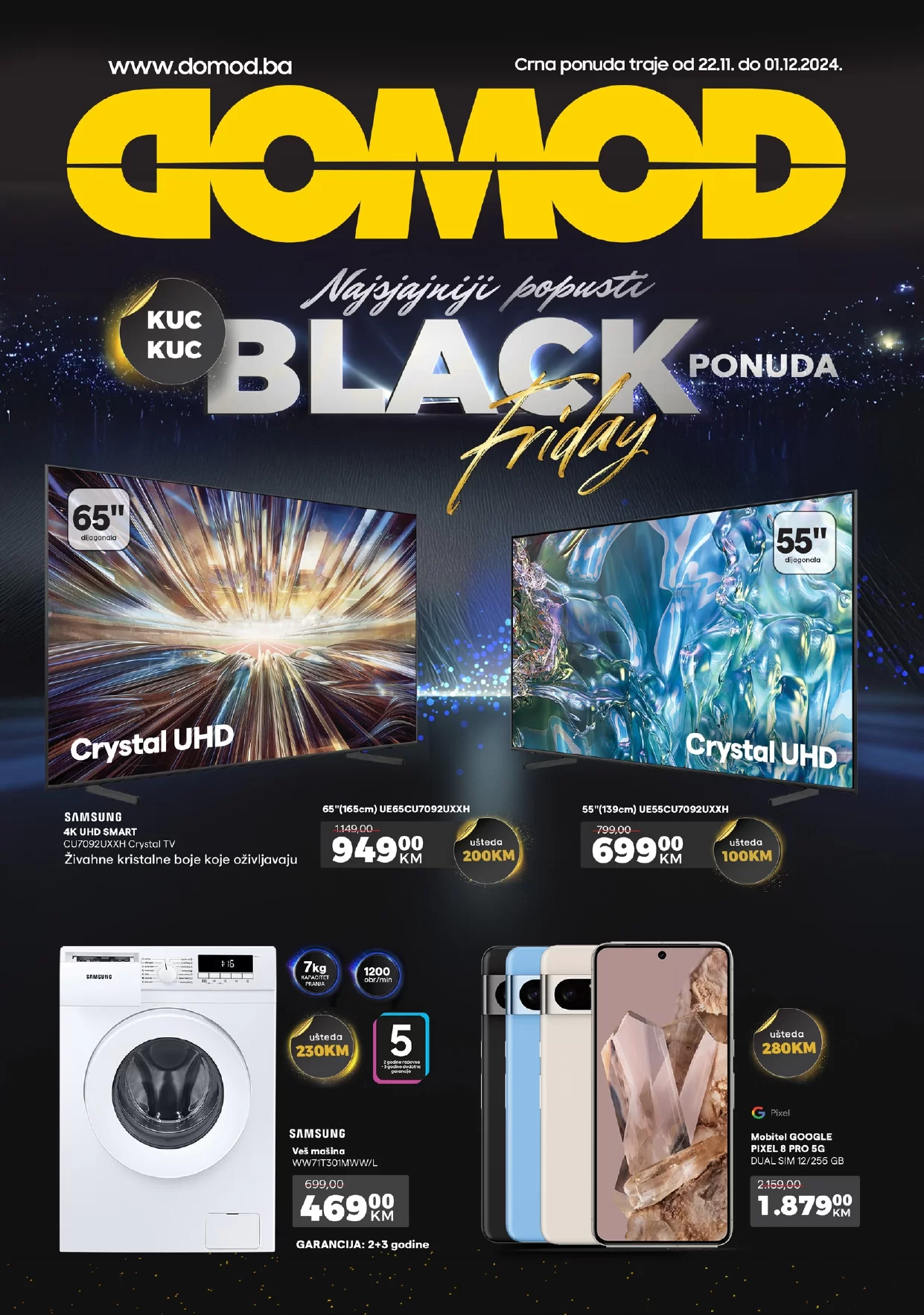 Domod BLACK FRIDAY 22.11-1.12.2024.