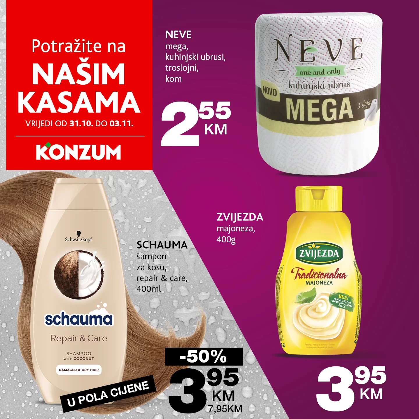 Konzum akcija na kasama 31.10-3.11.2024.