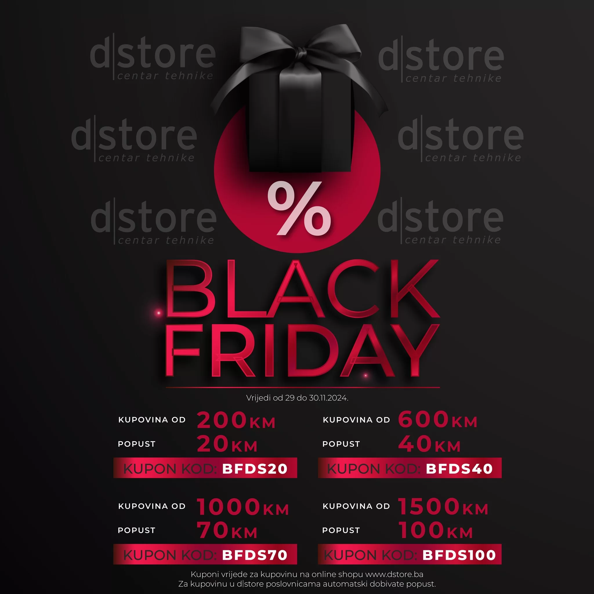 Dstore BLACK FRIDAY 29-30.11.2024.