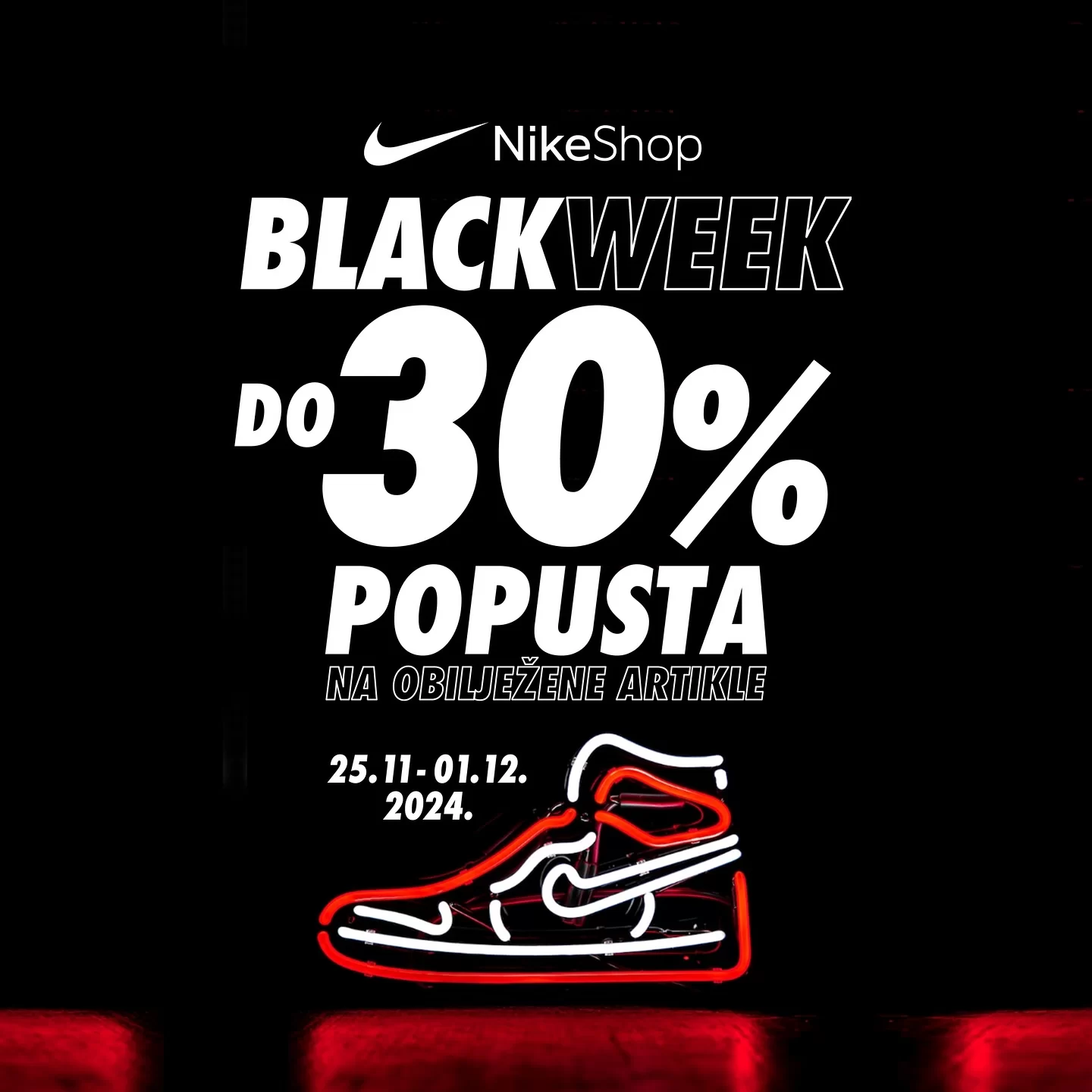 Nike Shop BLACK FRIDAY 25.11-1.12.2024.