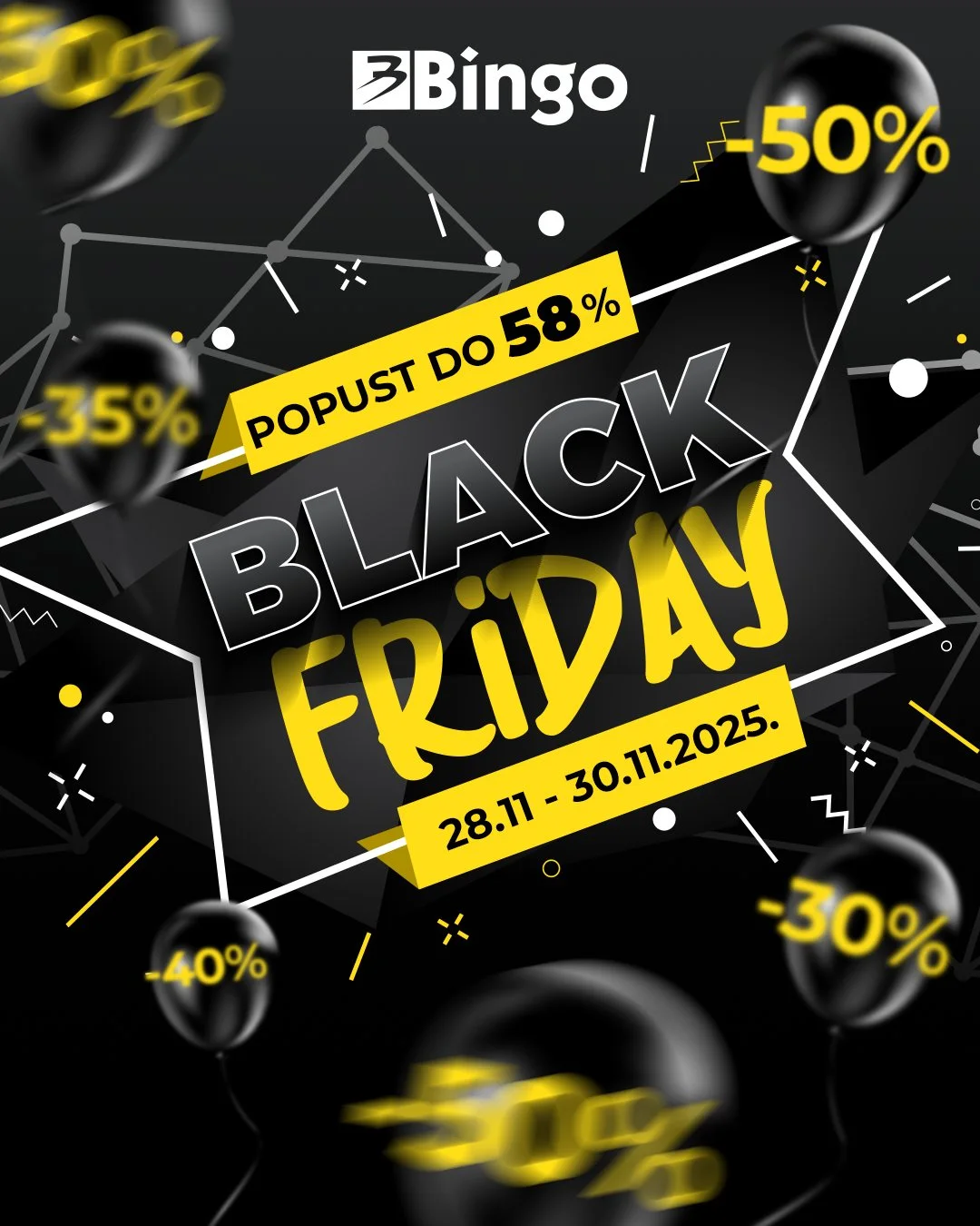 Bingo BLACK FRIDAY 2025.