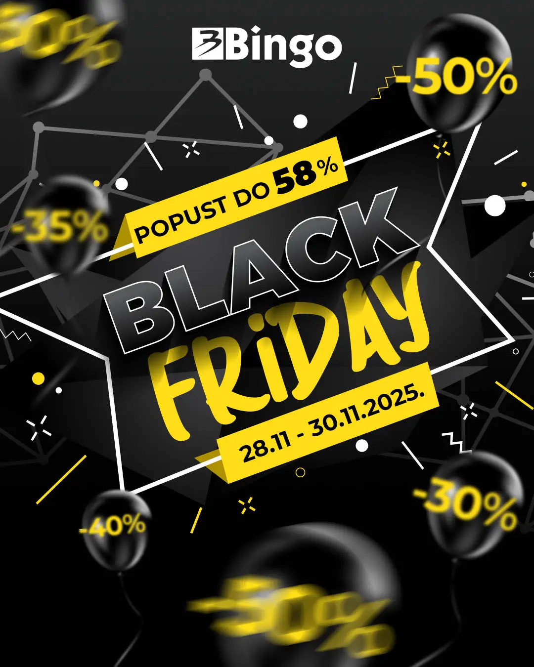 Bingo BLACK FRIDAY 28-30.11.2025.
