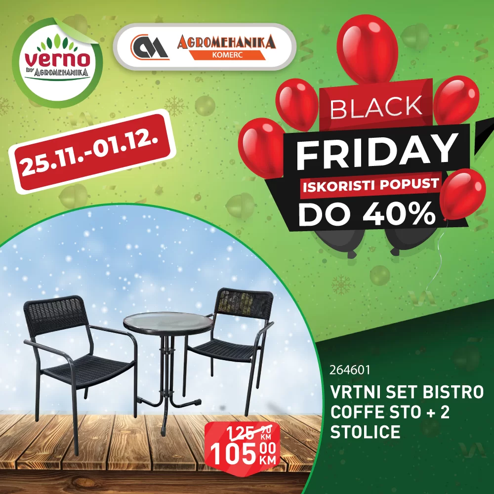 Verno by Agromehanika BLACK FRIDAY 25.11-1.12.2024.