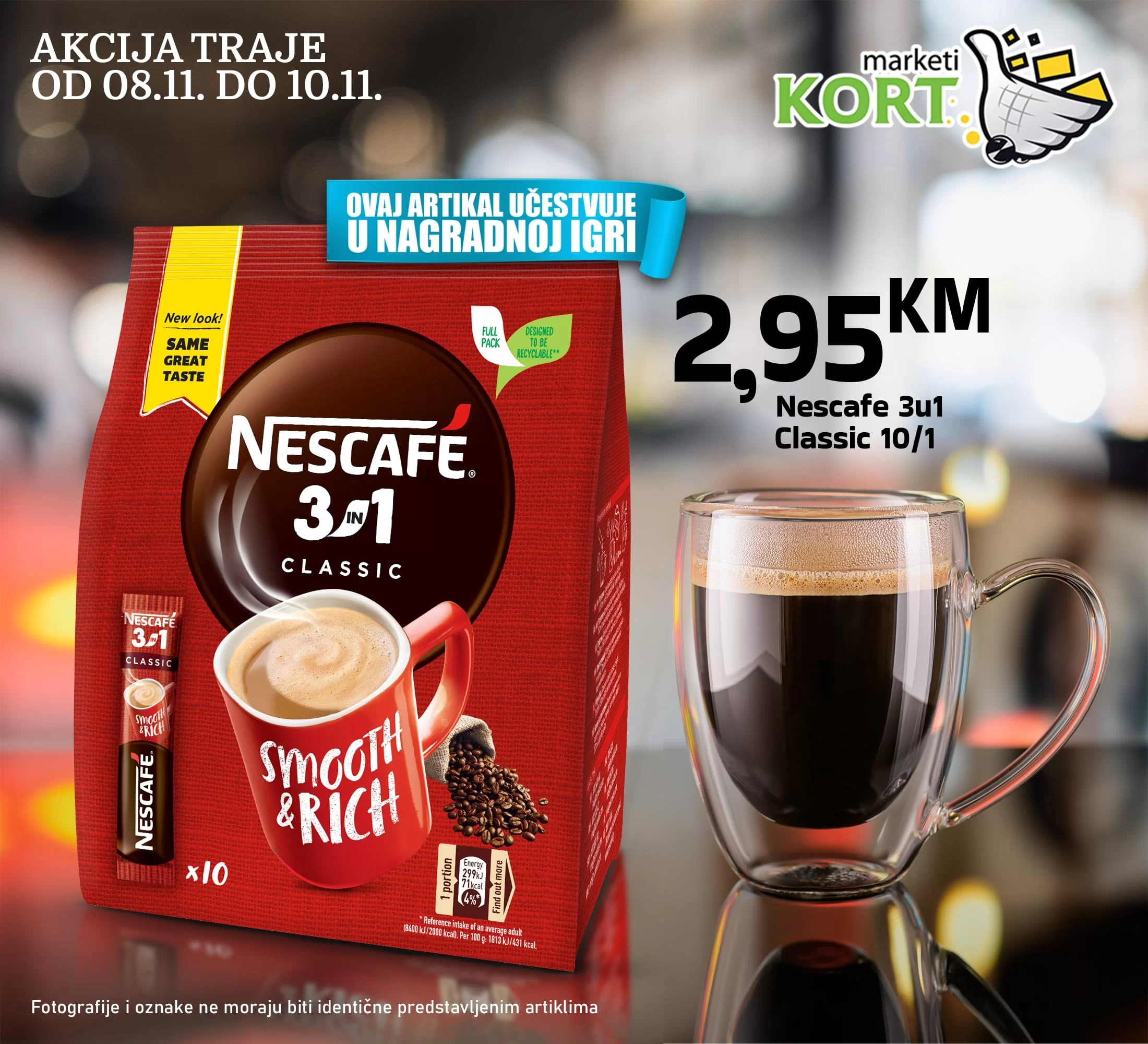 Kort vikend akcija 8-10.11.2024.