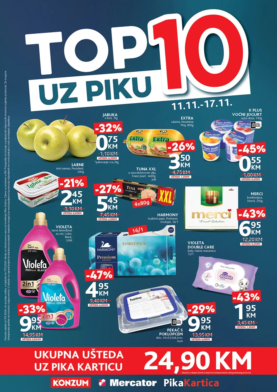 Konzum katalog TOP 10 UZ PIKU 11-17.11.2024.