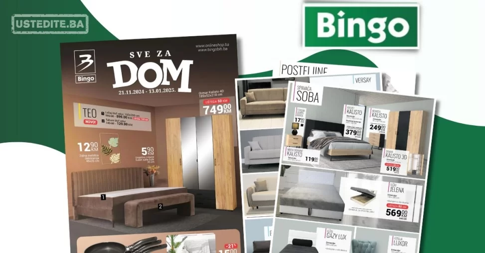 Bingo NAMJEŠTAJ  21.11.2024-13.1.2025.