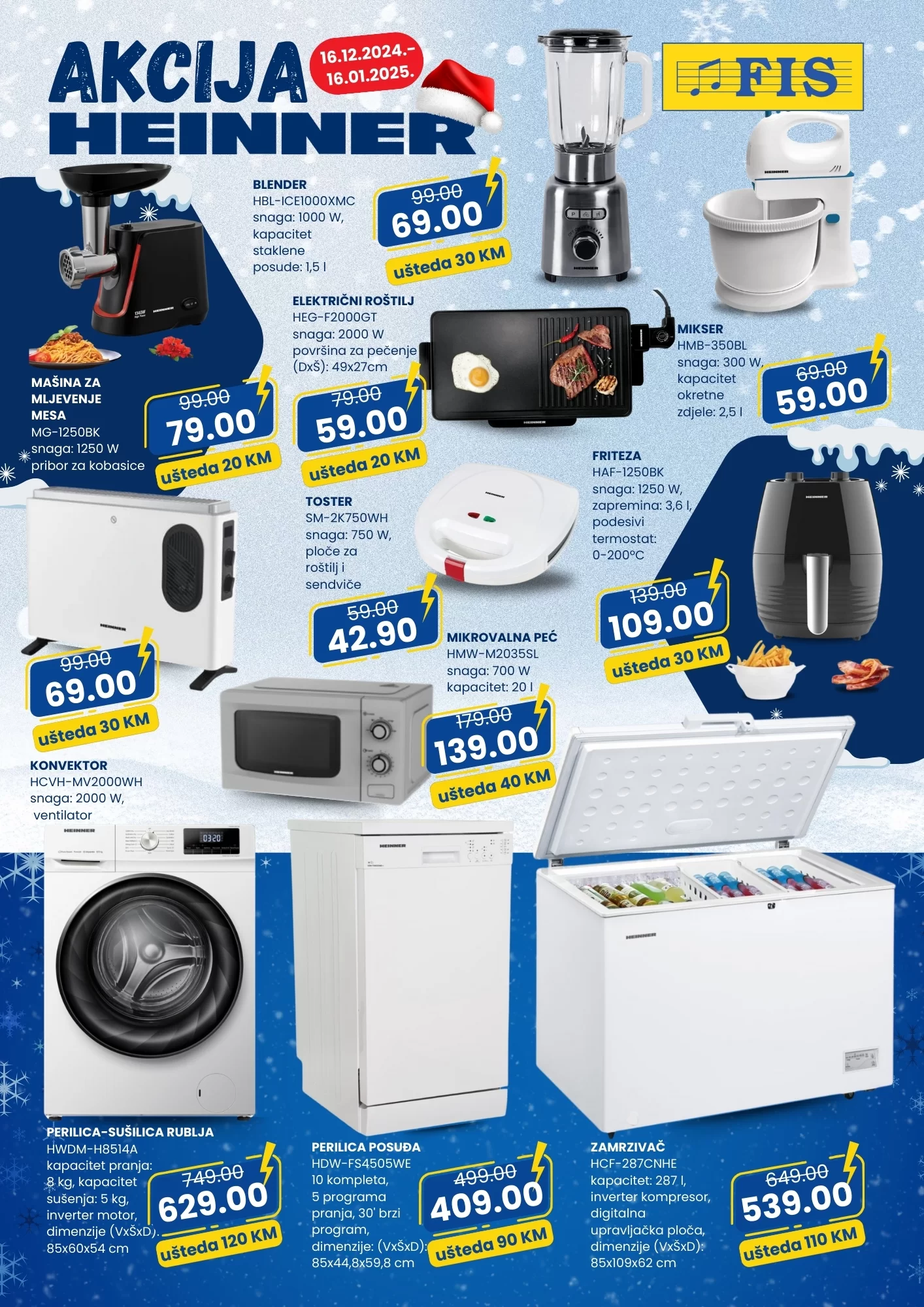 Fis & Heinner SUPER AKCIJA - sniženje do 16.1.2025. 