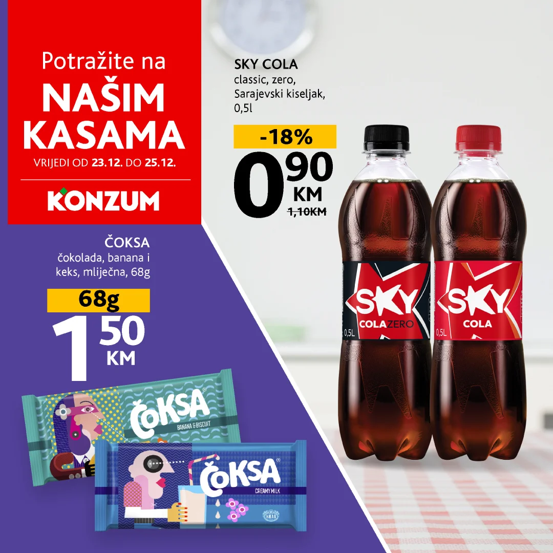 Konzum AKCIJA NA KASAMA