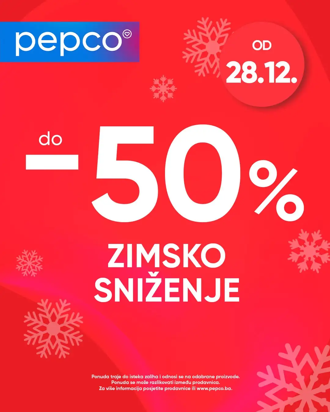 Pepco ZIMSKO SNIŽENJE od 28.12.2024. 