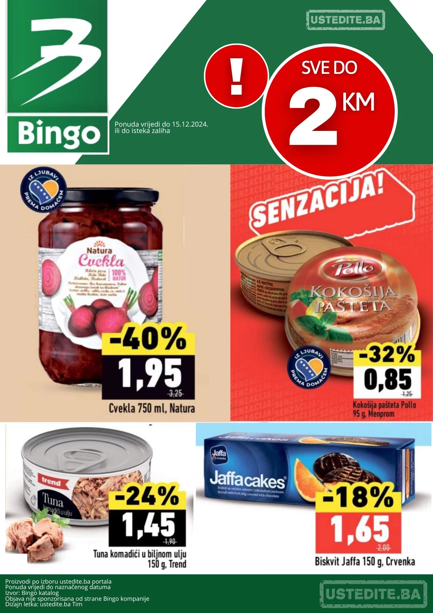 Bingo SVE DO 2 KM - akcija do 15.12.2024.