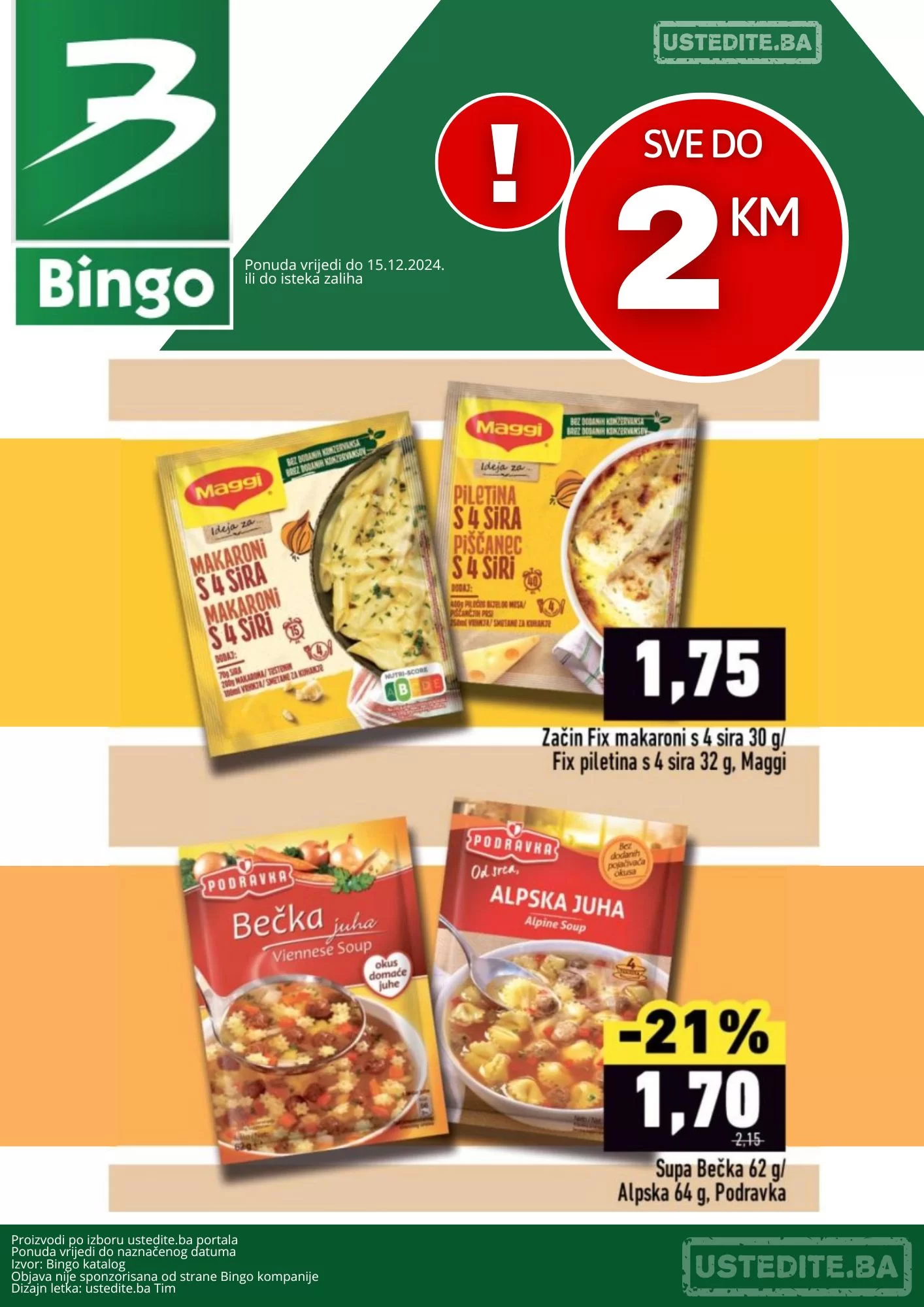 Bingo SVE DO 2 KM - akcija do 15.12.2024.
