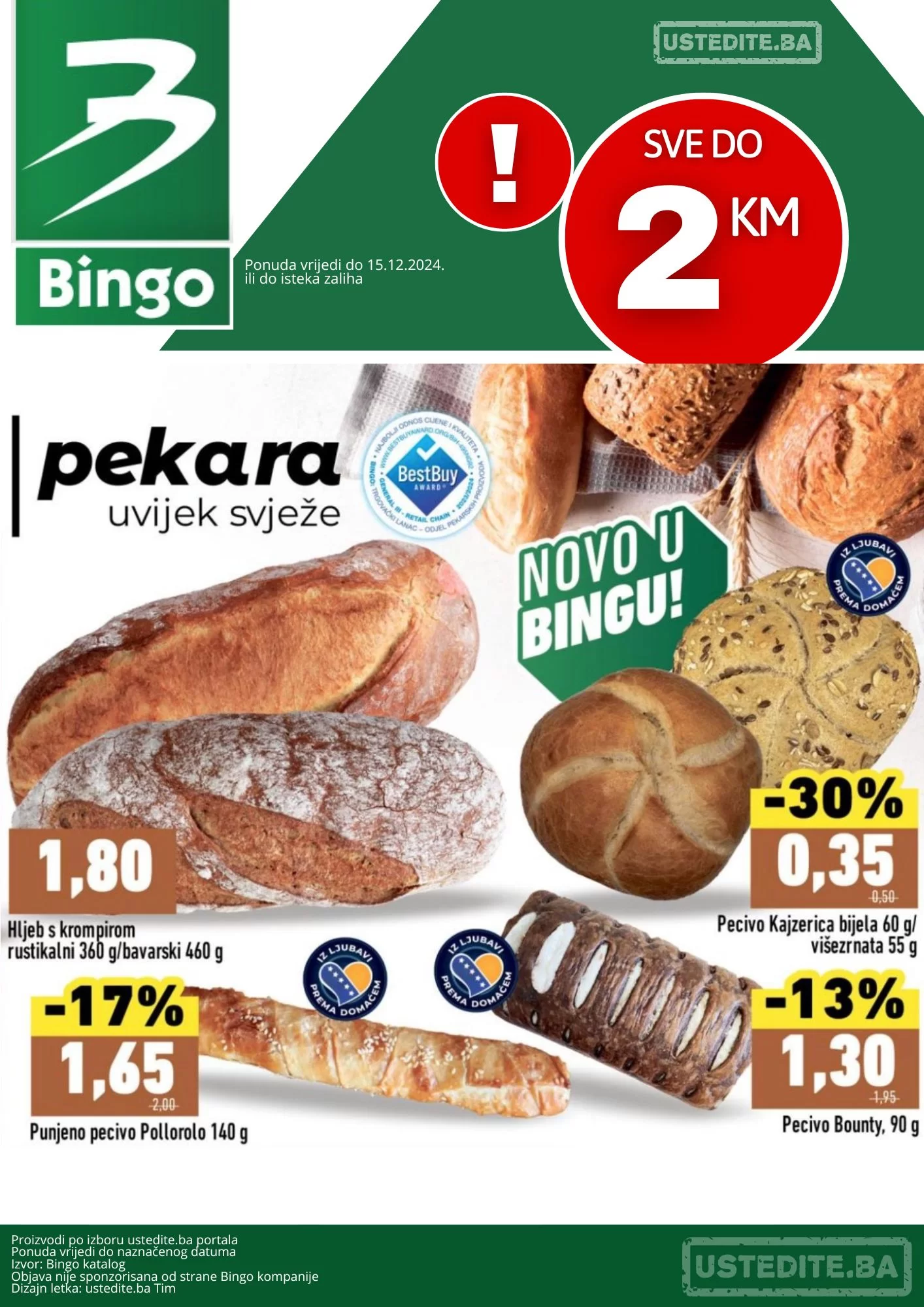 Bingo SVE DO 2 KM - akcija do 15.12.2024.