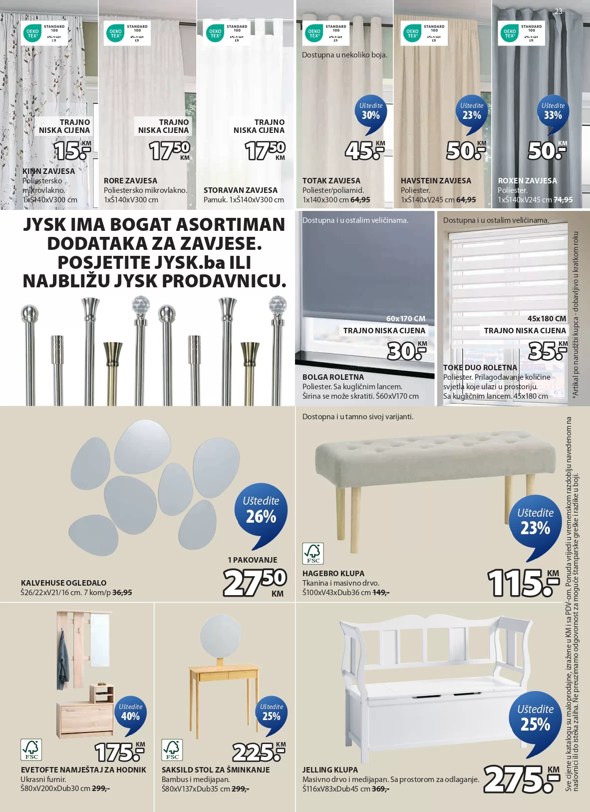 Jysk katalog 11-24.12.2024. - 24 - Namještaj za dnevni boravak i spavaće sobe