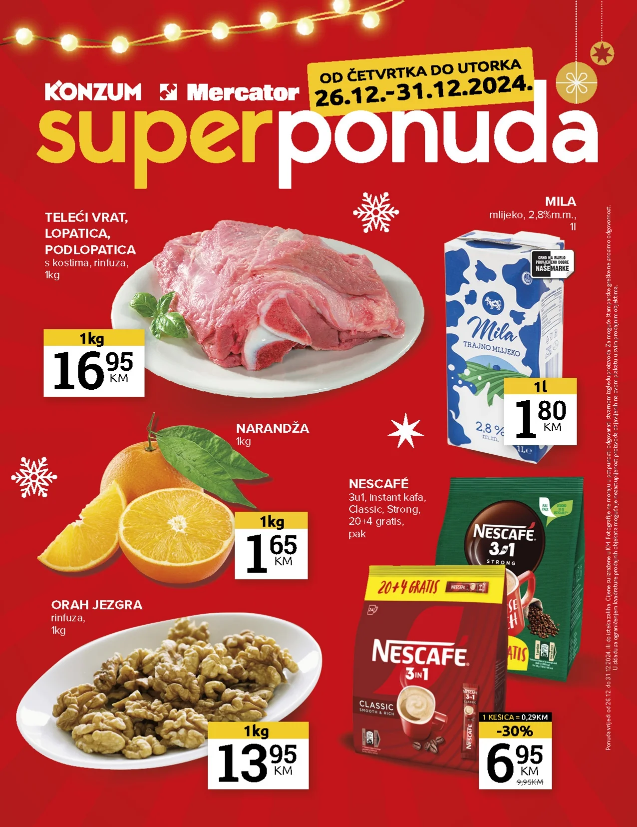 Konzum vikend akcija 26-31.12.2024.