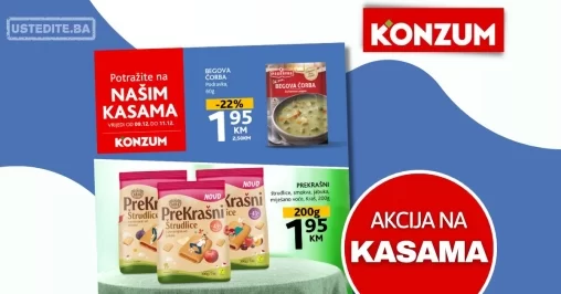 Konzum AKCIJA NA KASAMA