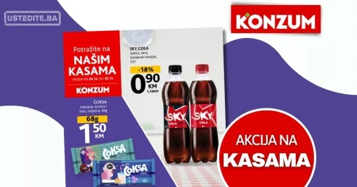 Konzum AKCIJA NA KASAMA