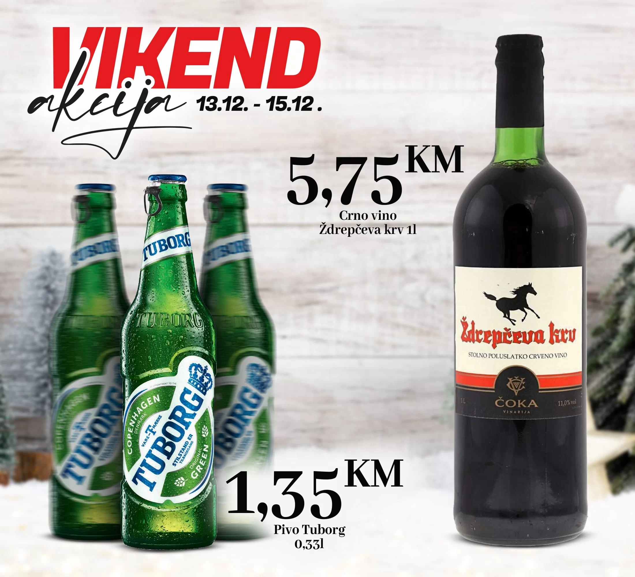 Kort vikend akcija 12-15.12.2024.