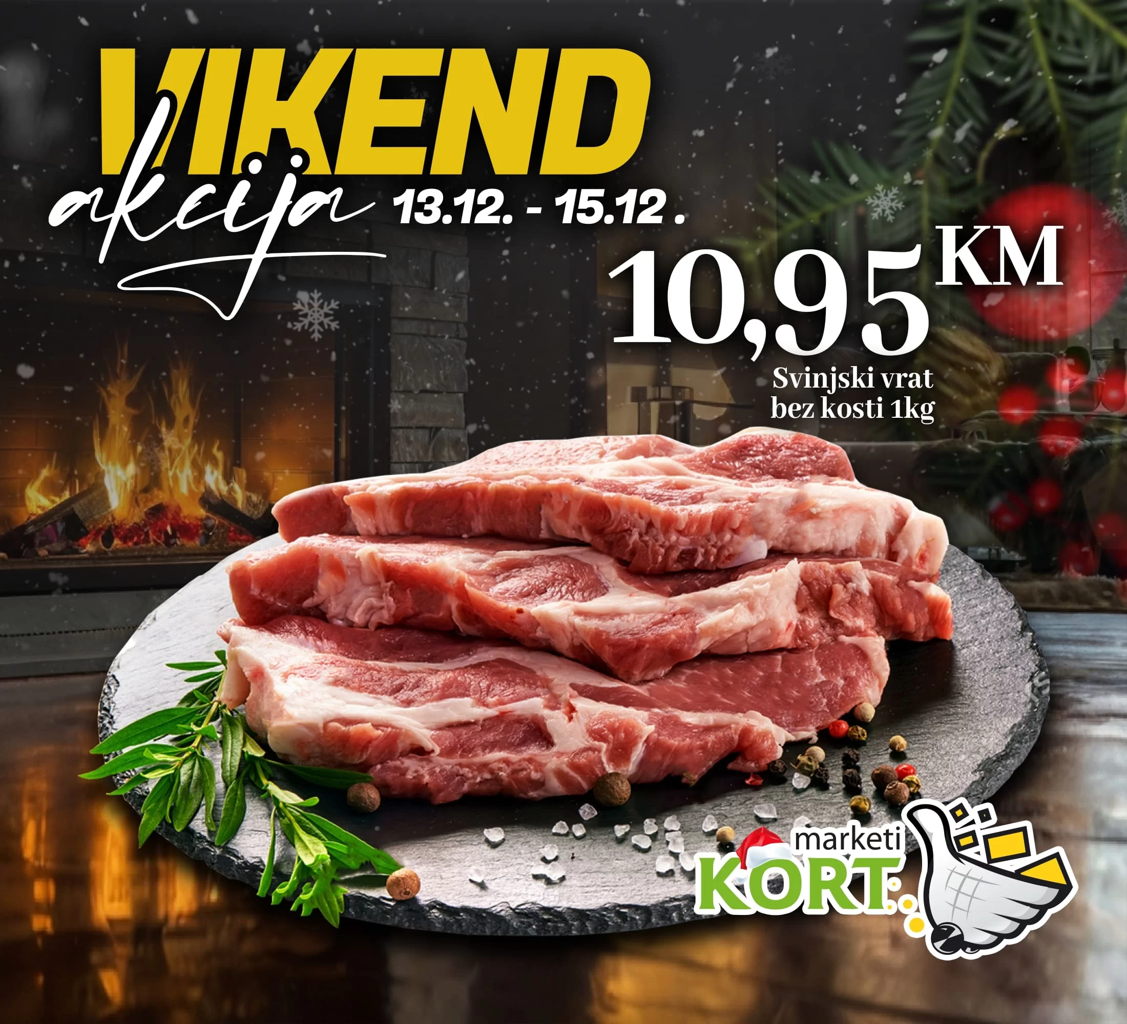 Kort vikend akcija 12-15.12.2024.