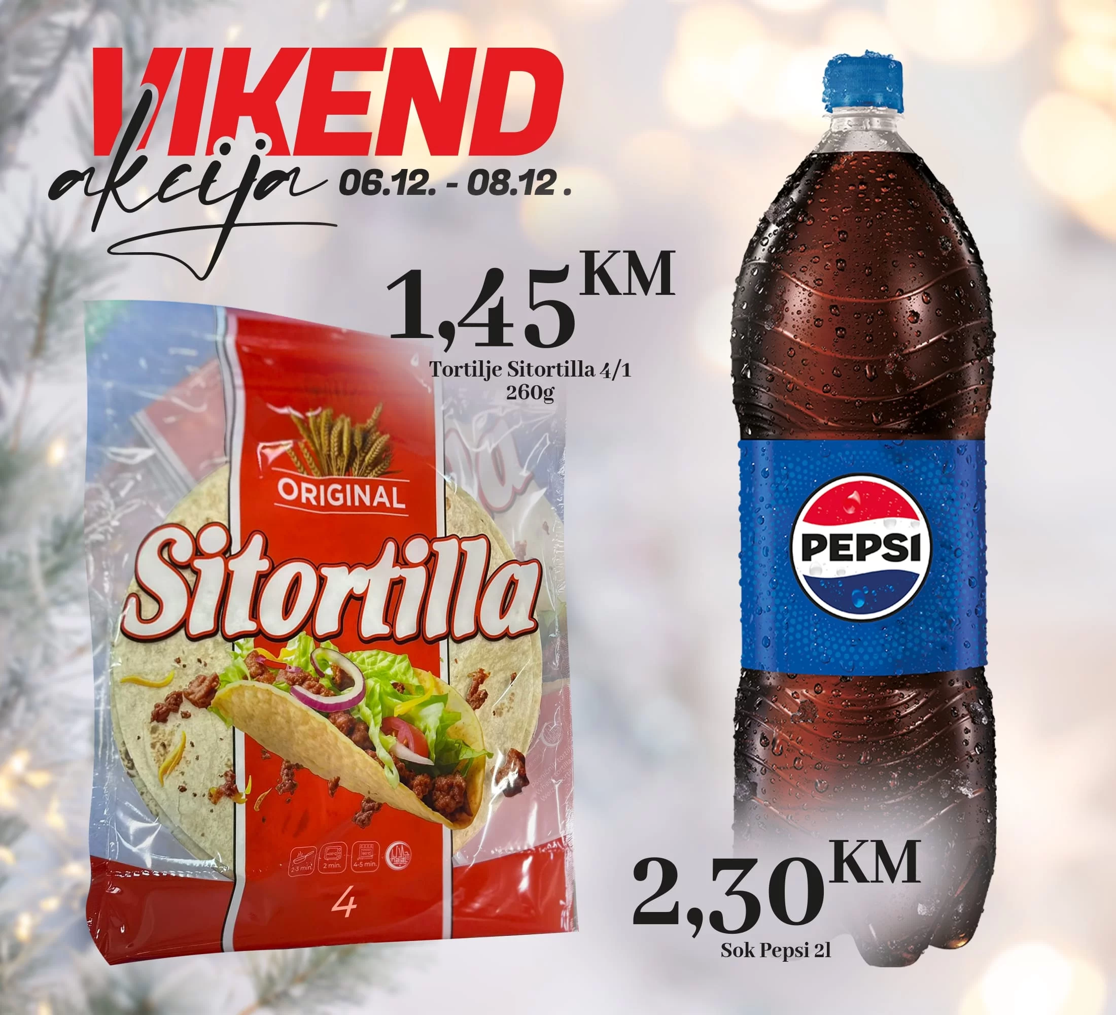 Kort vikend akcija 6-8.12.2024.