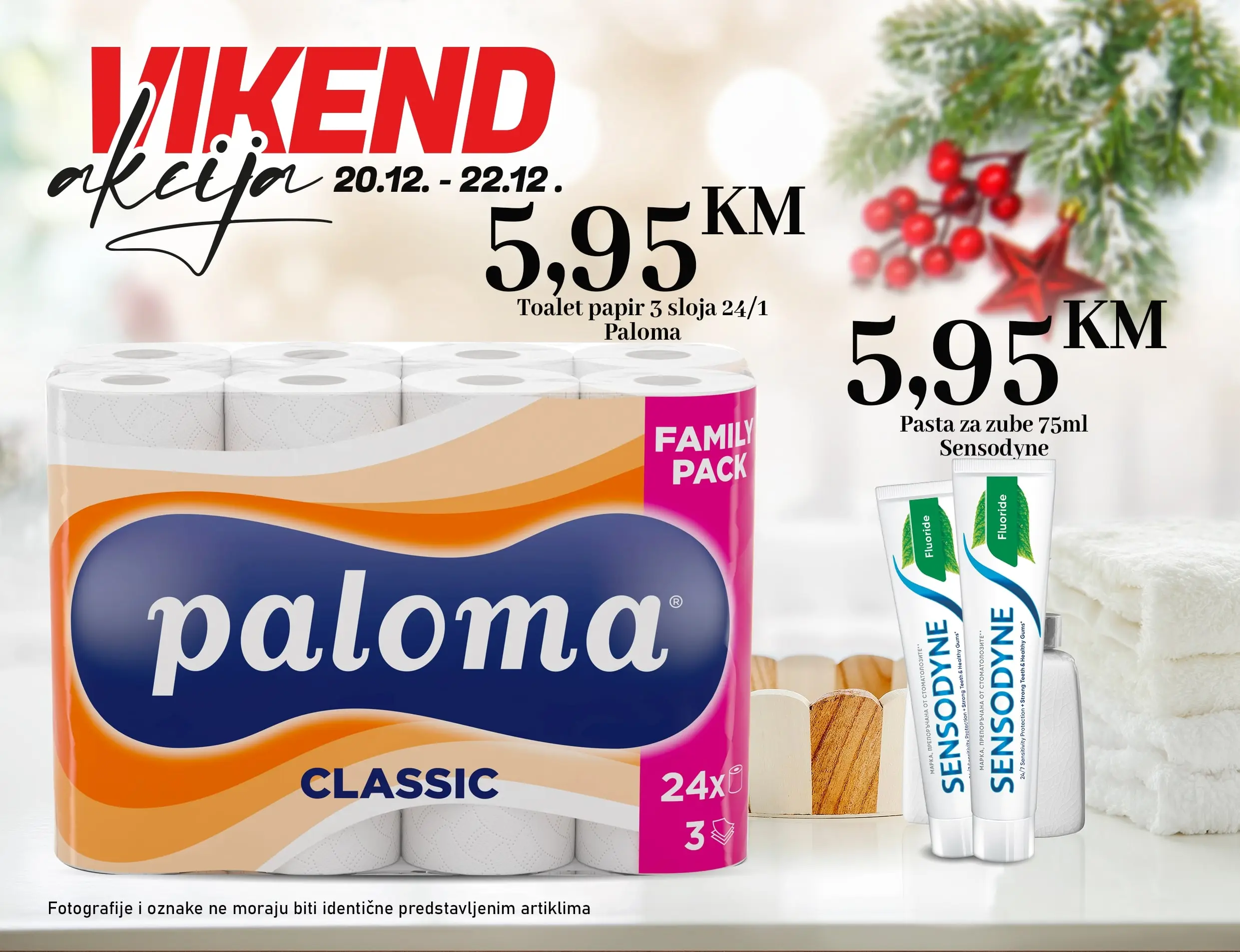 Kort vikend akcija 20-22.12.