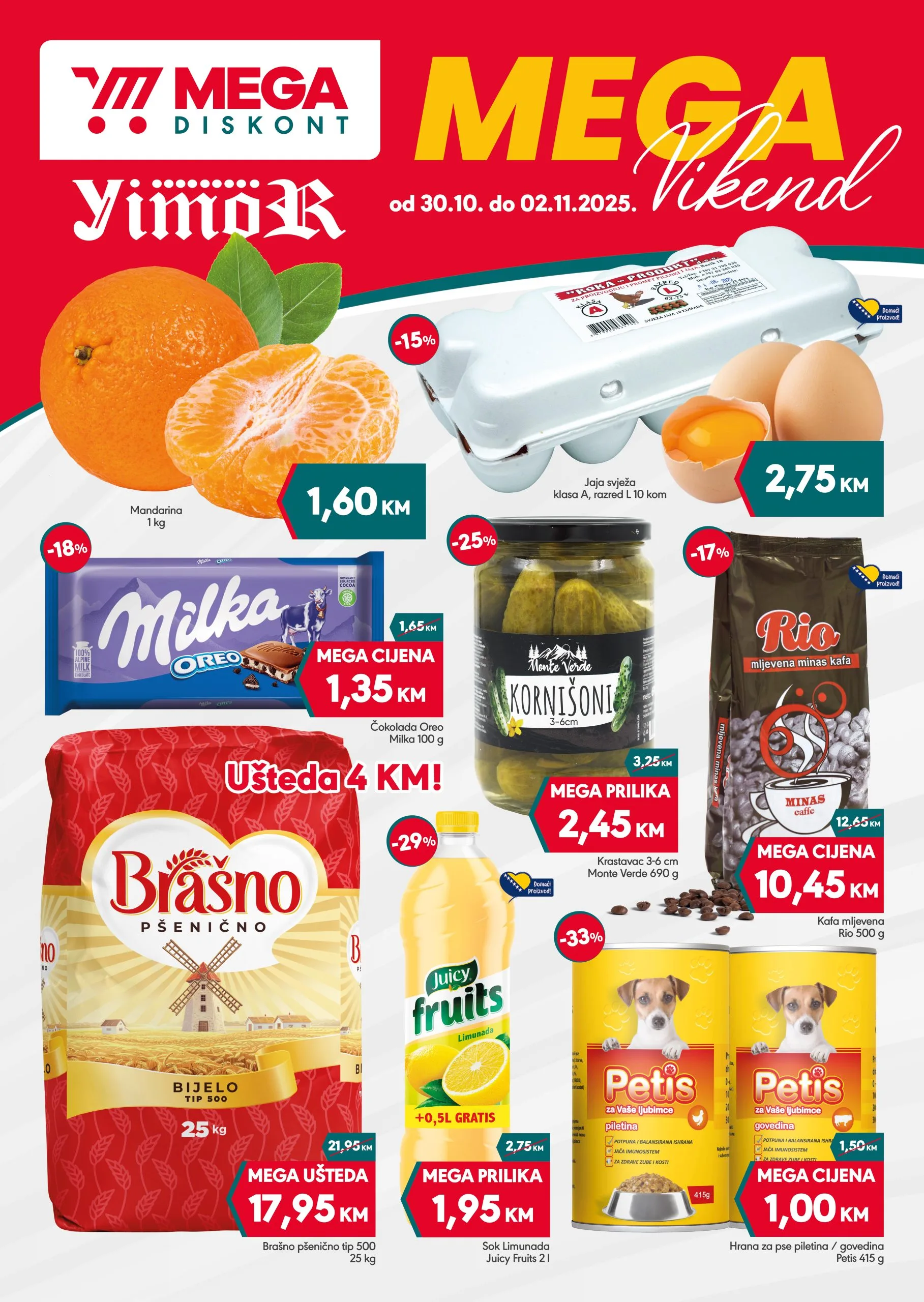 Mega Diskont vikend akcija 30.10-2.11.2025.