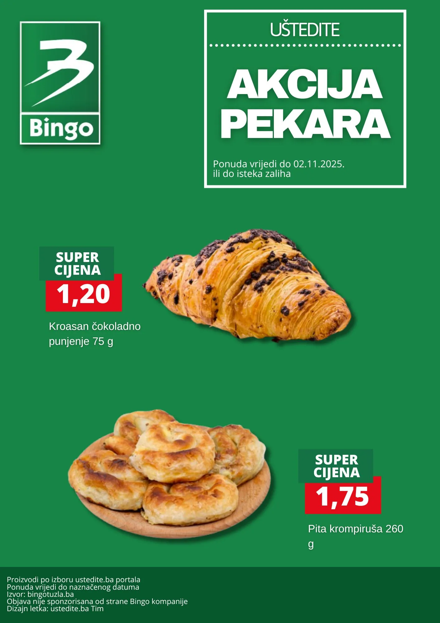 Bingo AKCIJA pekara ~ SVJEŽA PONUDA