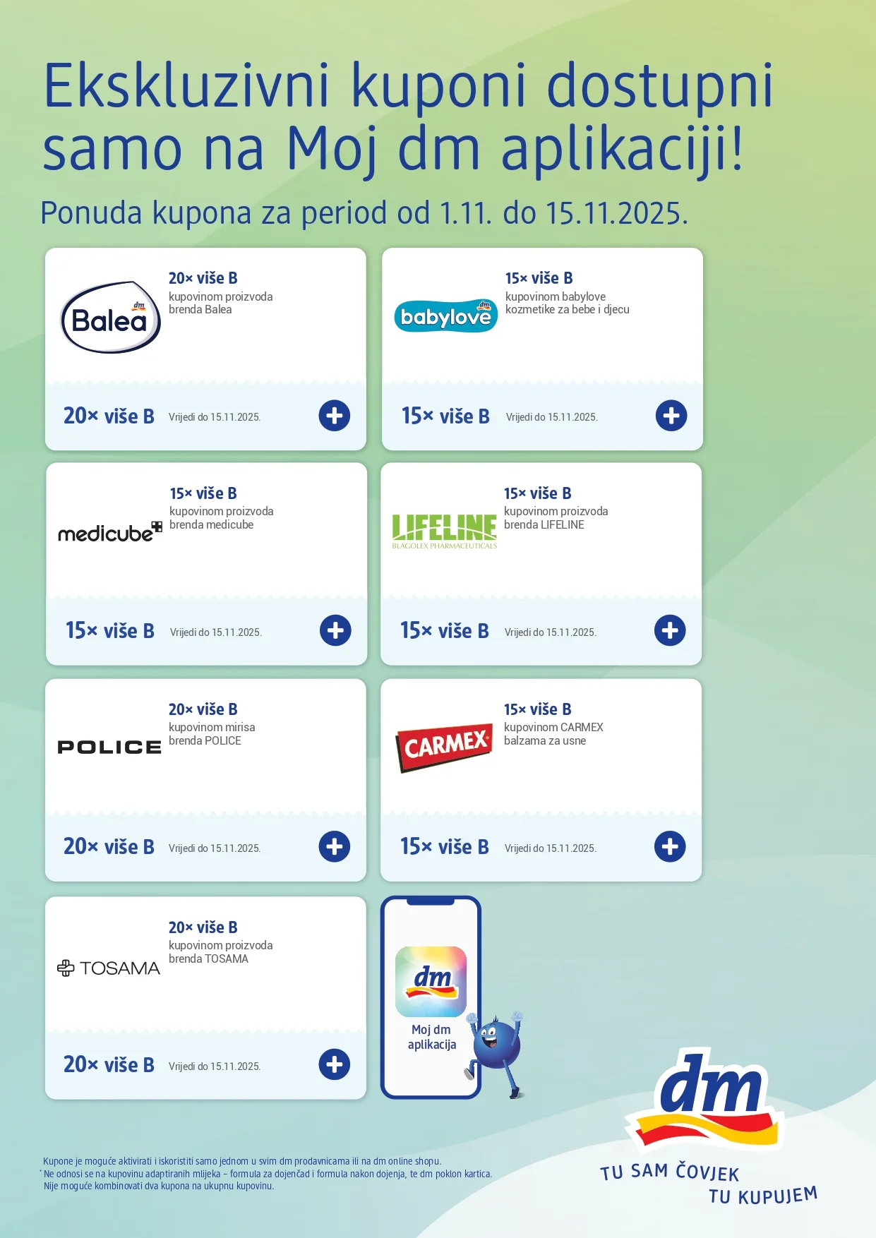 dm Ekskluzivni kuponi 1-15.11.2025. 