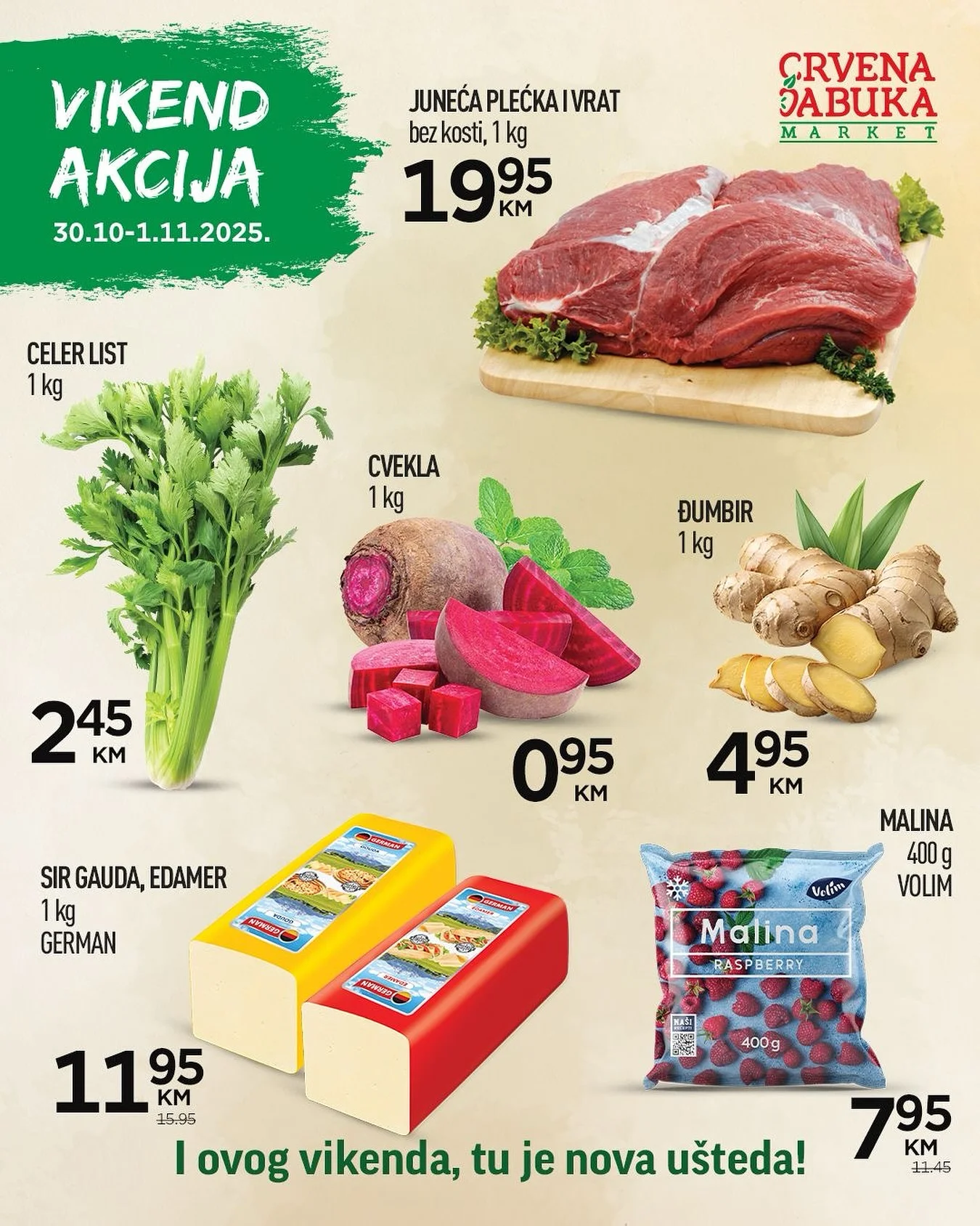 Crvena jabuka vikend akcija 30.10-1.11.2025.