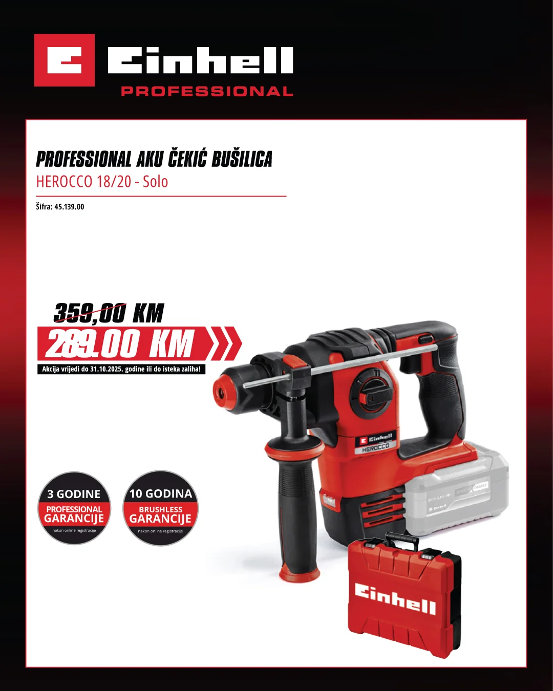 Fis & Einhell VELIKA JESENSKA AKCIJA do 9. 11.2025.