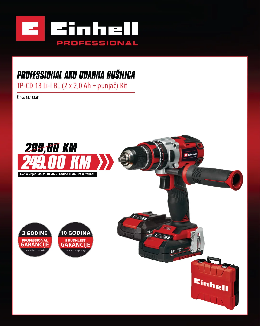 Fis & Einhell VELIKA JESENSKA AKCIJA do 9. 11.2025.