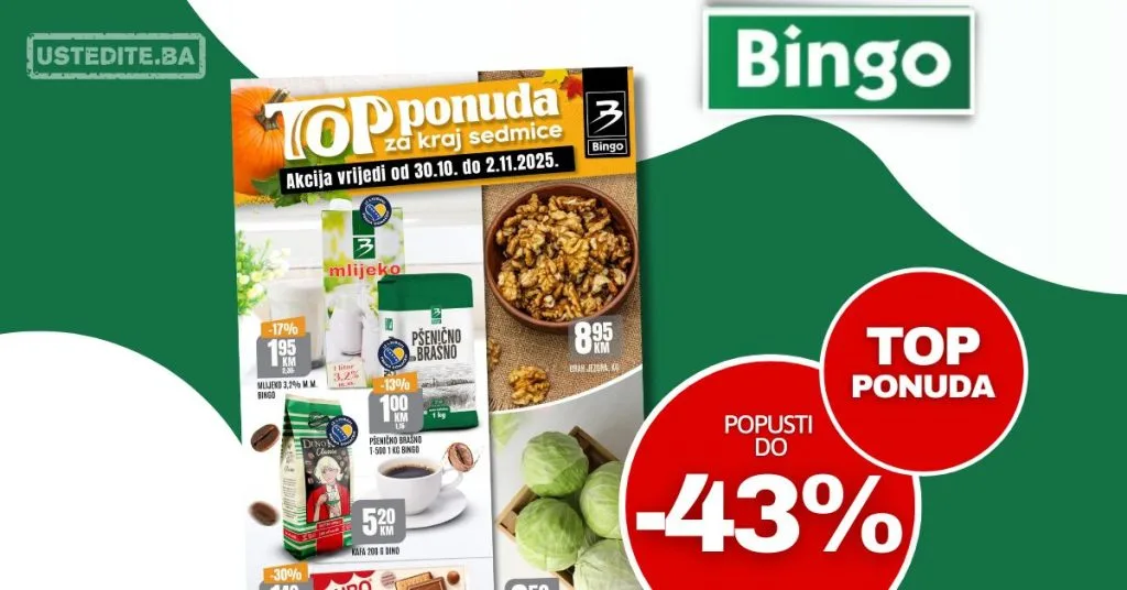 Bingo vikend akcija 30.10-2.11.2025.