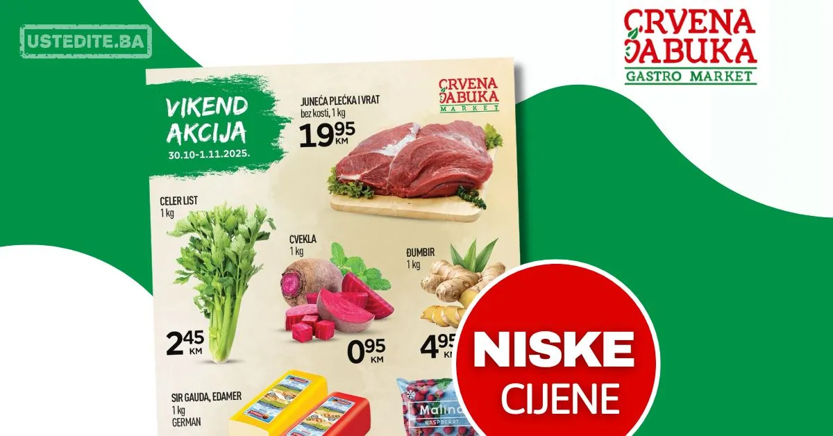 Crvena jabuka vikend akcija 30.10-1.11.2025.