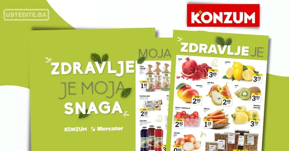 Konzum ZDRAVE NAMIRNICE 28.10-3.11.2025.