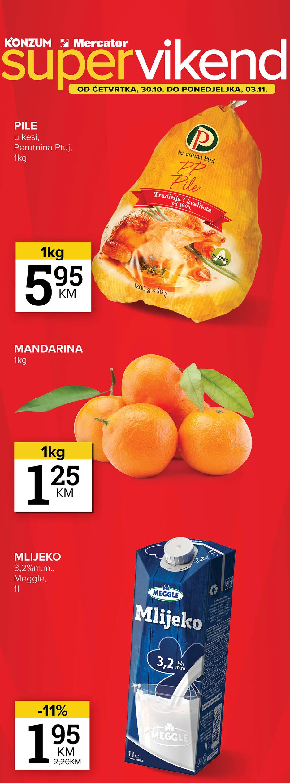 Konzum vikend akcija 30.10-3.11.2025.