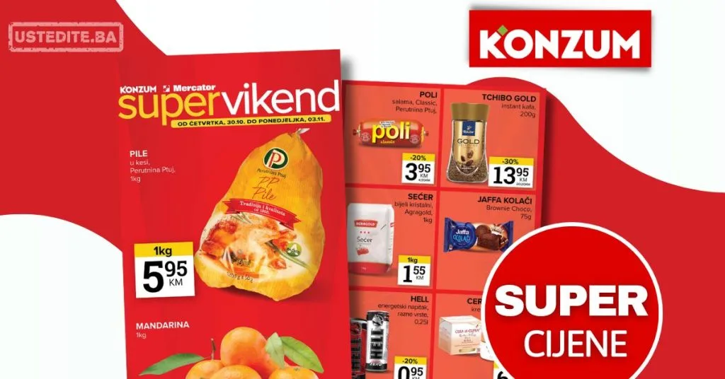 Konzum vikend akcija 30.10-3.11.2025.