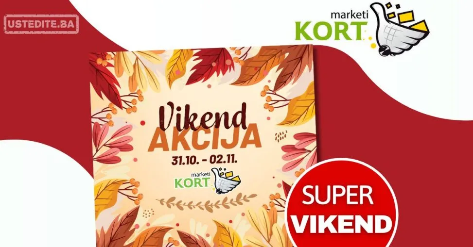Kort vikend akcija 31.10-2.11.2025.