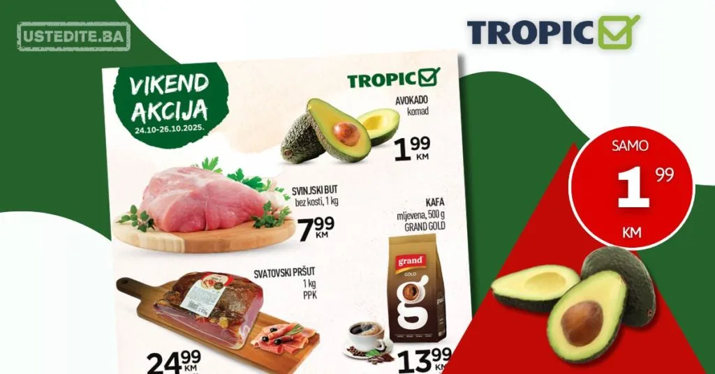 Tropic vikend akcija 24-26.10.2025.