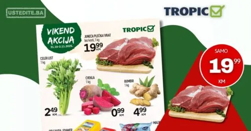 Tropic vikend akcija 31.10-2.11.2025.