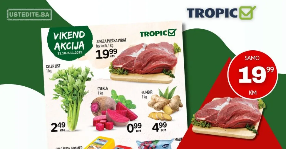 Tropic vikend akcija 31.10-2.11.2025.