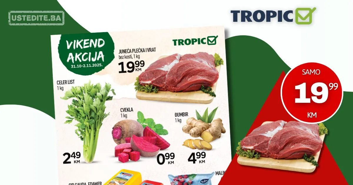 Tropic vikend akcija 31.10-2.11.2025.