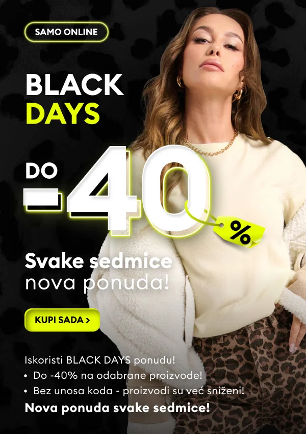 Sinsay BLACK DAYS – Popusti do 40% samo online - od 30.10.2025.