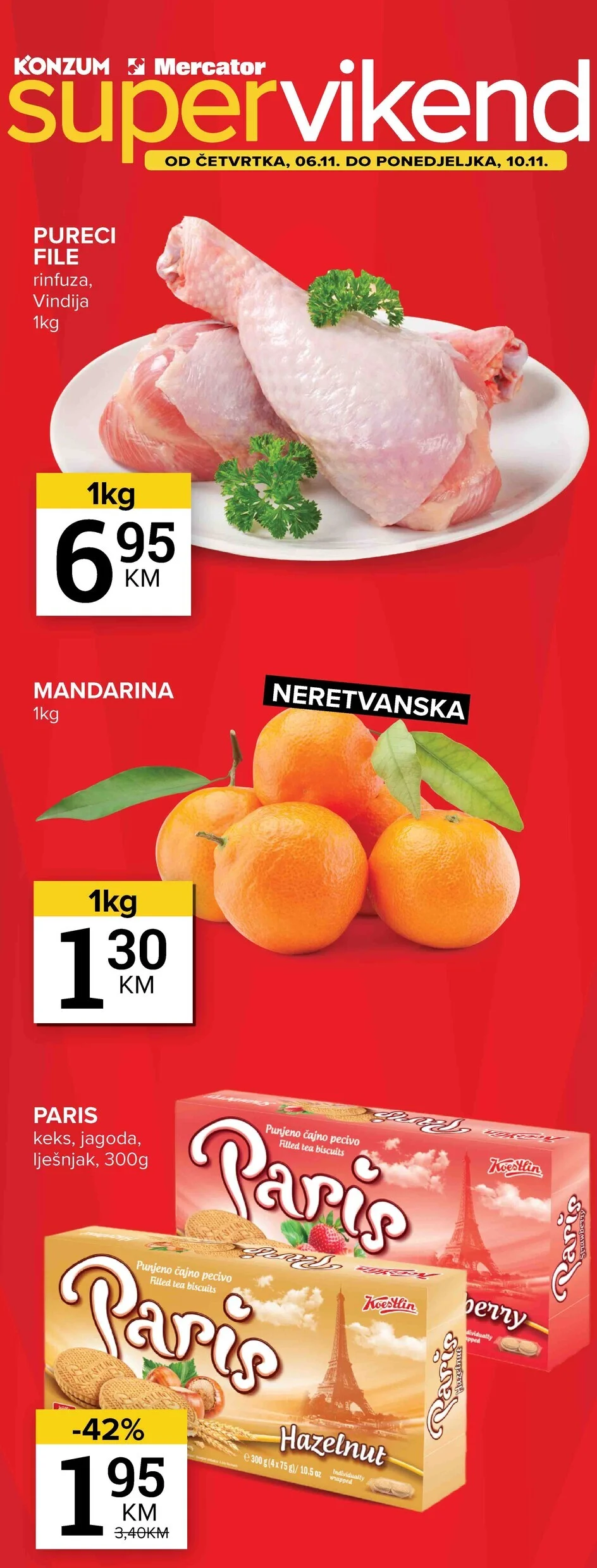 Konzum vikend akcija 6-10.11.2025.