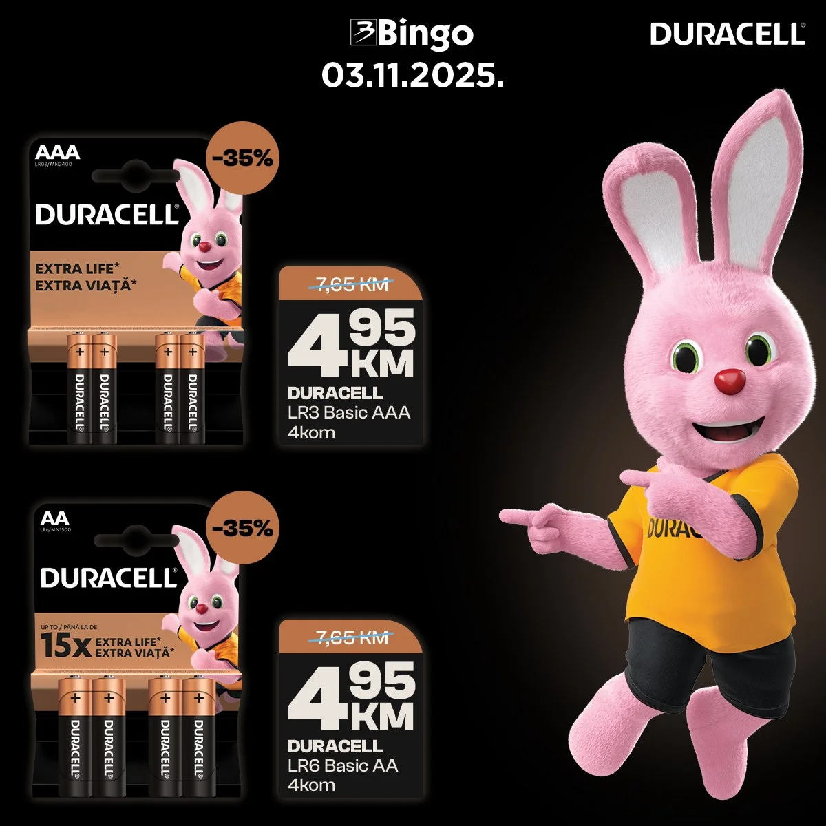 Bingo AKCIJA DURACELL 3.11.2025.