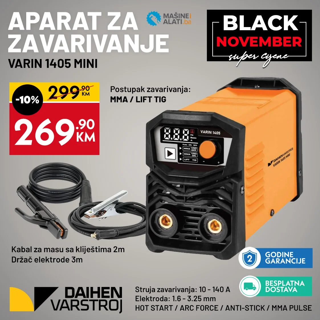 Mašine i alati BLACK NOVEMBER do 30.11.2025.