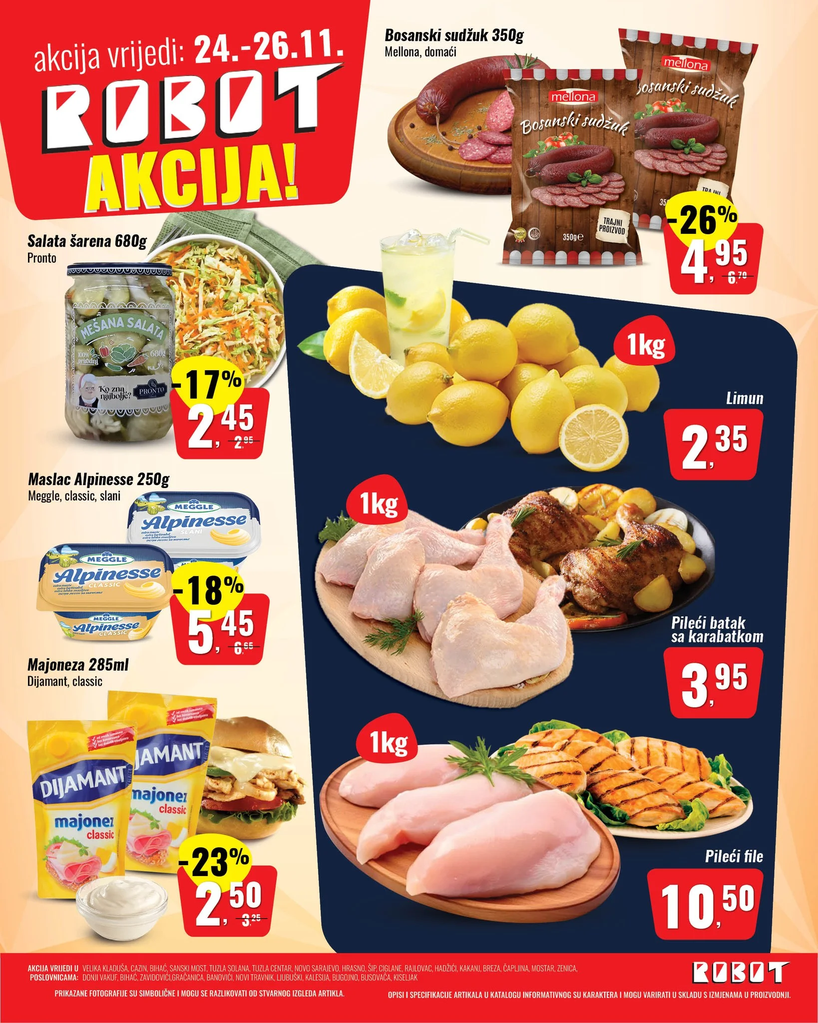 Robot akcija za početak sedmice 24-26.11.2025.