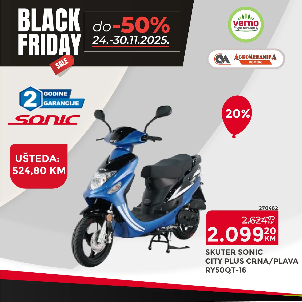 Verno by Agromehanika BLACK FRIDAY 24-30.11.2025.
